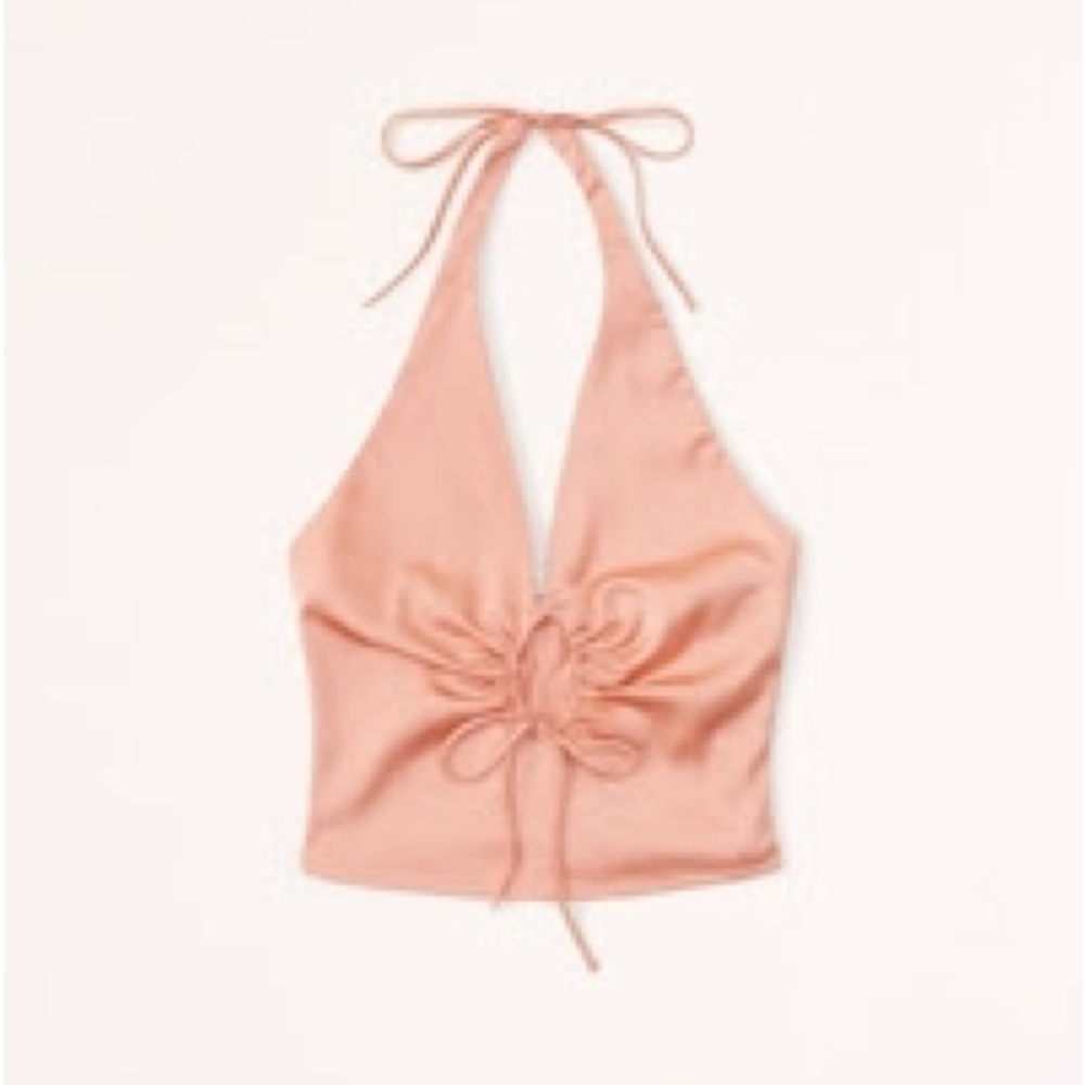 Abercrombie & Fitch Peach Crop Top